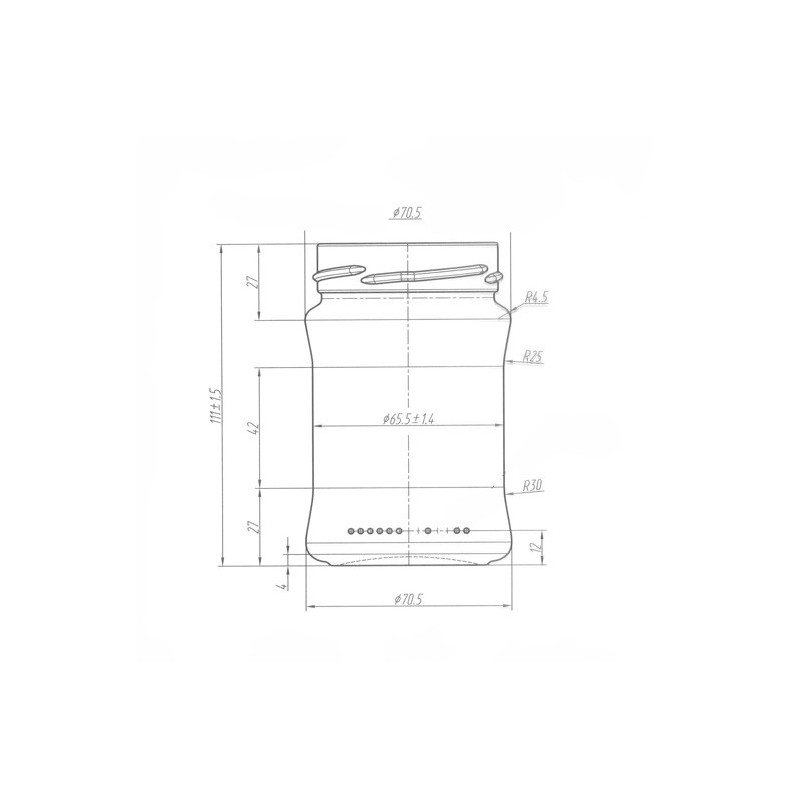 Borcan 280ml DEEP 66