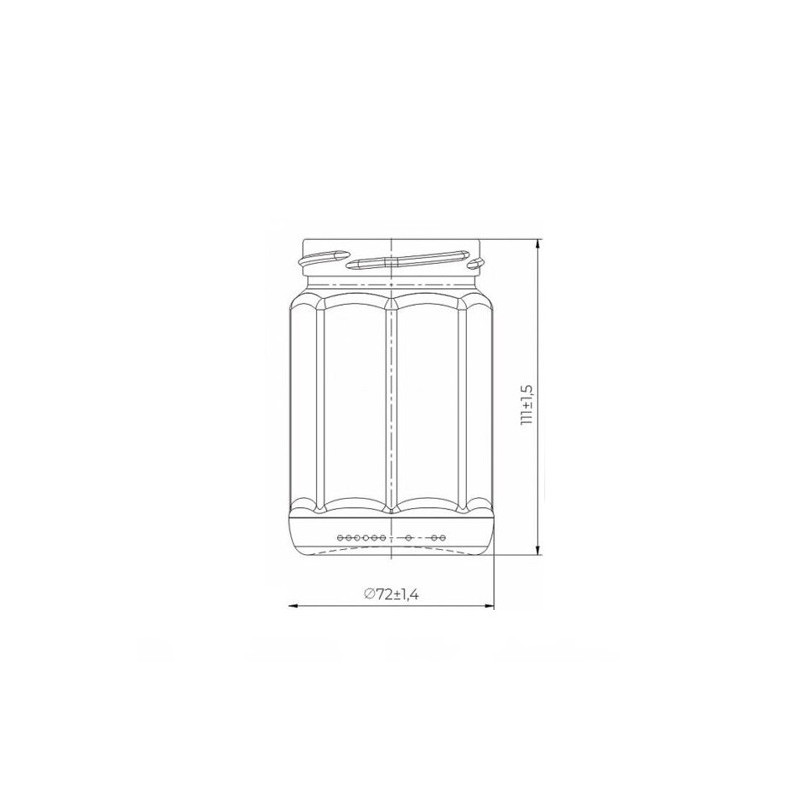 Borcan Octava 280ml TO 66