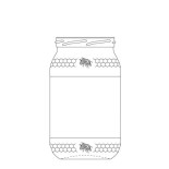 Borcan 900ml Honey TO 82